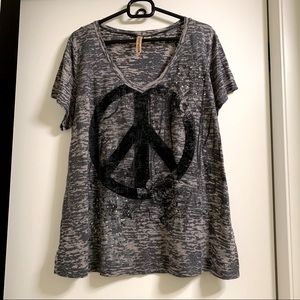 eyeshadow short-sleeved t-shirt - Size 3X